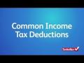Common Income Tax Deductions Common Income Tax Deductions