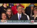 Obama signs equal pay actions